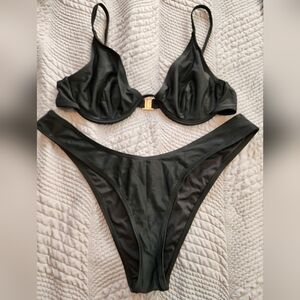 Somerfield Swim Black Underwire Bikini Set